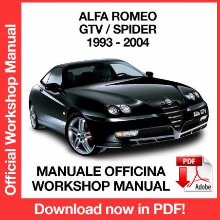 WORKSHOP MANUAL SERVICE REPAIR ALFA ROMEO GTV - SPIDER (1993-2004) (EN)