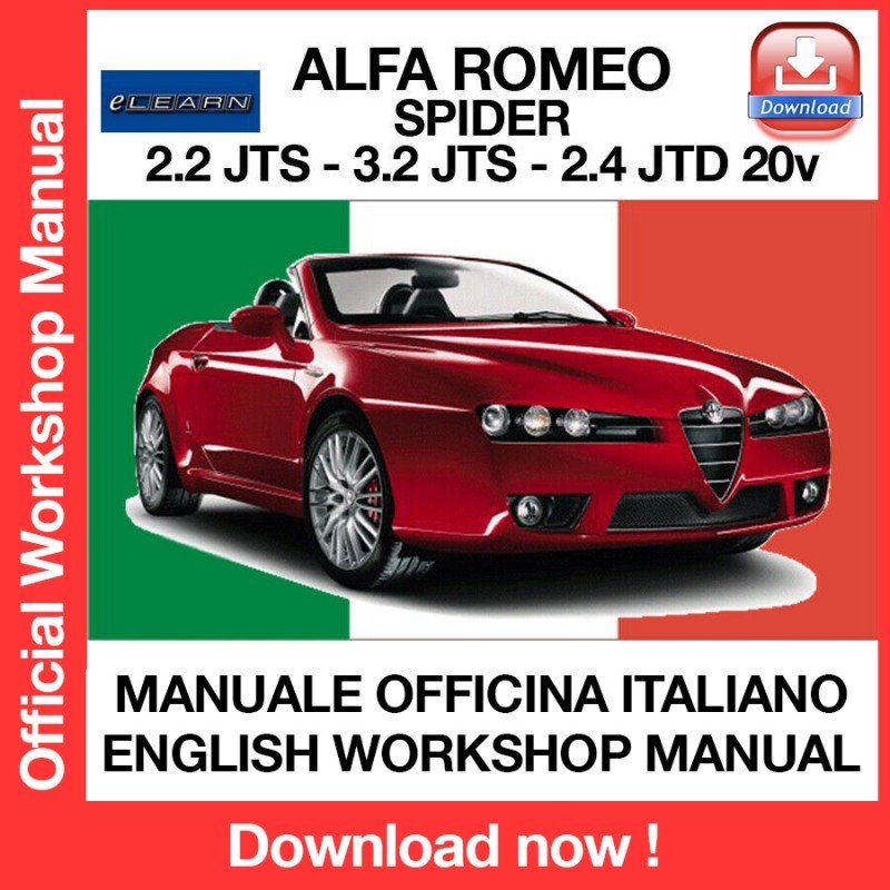 WORKSHOP MANUAL SERVICE REPAIR SERVICE REPAIR ALFA ROMEO SPIDER (EN)