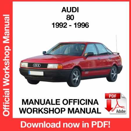 WORKSHOP MANUAL SERVICE REPAIR AUDI 80 (1992-1996) (EN)