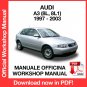 WORKSHOP MANUAL SERVICE REPAIR SERVICE REPAIR AUDI A3 (1997-2008) (EN)