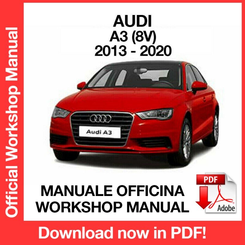 WORKSHOP MANUAL SERVICE REPAIR AUDI A3 (2013-2020) (EN)