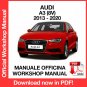 WORKSHOP MANUAL SERVICE REPAIR AUDI A3 (2013-2020) (EN)