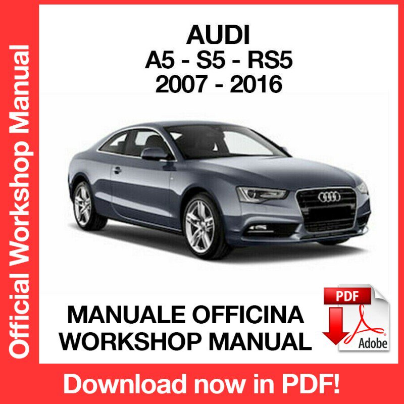 WORKSHOP MANUAL SERVICE REPAIR AUDI A5 S5 RS5 (2007-2016) (EN)