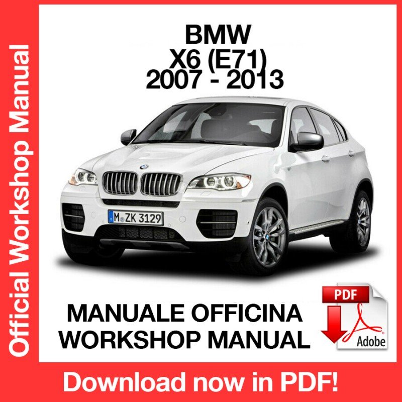 WORKSHOP MANUAL SERVICE REPAIR SERVICE REPAIR BMW X6 E71 (2007-2013) (EN)