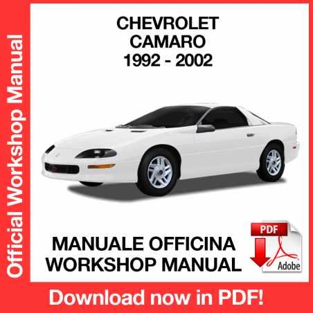 WORKSHOP MANUAL SERVICE REPAIR CHEVROLET CAMARO (1992-2002) (EN)