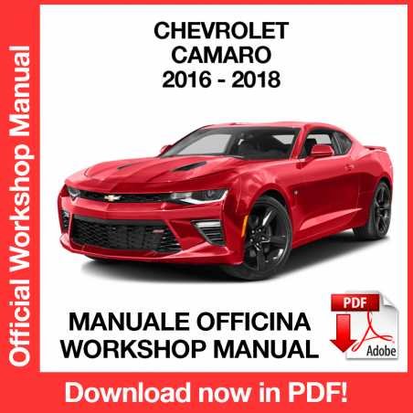 WORKSHOP MANUAL SERVICE REPAIR CHEVROLET CAMARO (2016-2018) (EN)