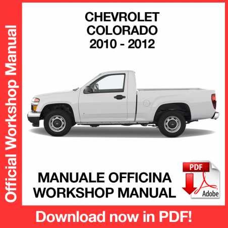 WORKSHOP MANUAL SERVICE REPAIR CHEVROLET COLORADO (2010-2012) (EN)