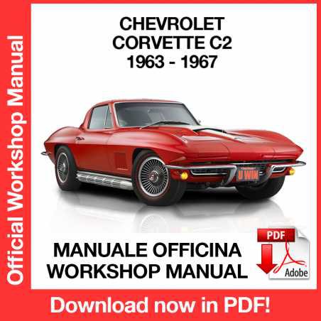 WORKSHOP MANUAL SERVICE REPAIR CHEVROLET CORVETTE C2 (1963-1967) (EN)