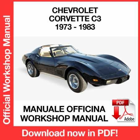 WORKSHOP MANUAL SERVICE REPAIR CHEVROLET CORVETTE C3 (1967-1983) (EN)