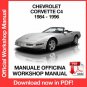 WORKSHOP MANUAL SERVICE REPAIR CHEVROLET C4 (1984-1996) (EN)