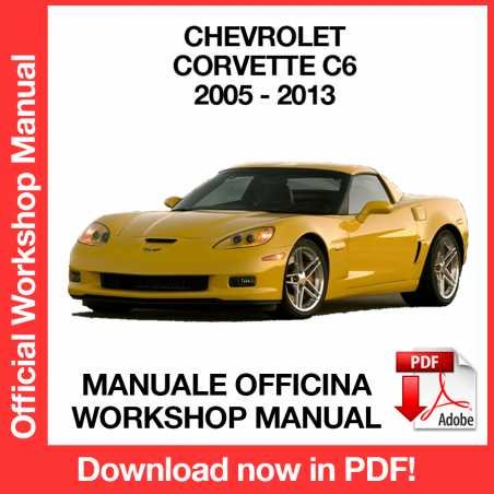 WORKSHOP MANUAL SERVICE REPAIR CHEVROLET CORVETTE C6 (2005-2013) (EN)