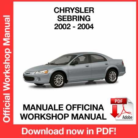 WORKSHOP MANUAL SERVICE REPAIR CHRYSLER SEBRING (2002-2004) (EN)