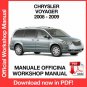 WORKSHOP MANUAL SERVICE REPAIR CHRYSLER VOYAGER (2008-2009) (EN)