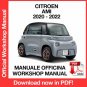 WORKSHOP MANUAL SERVICE REPAIR CITROEN AMI (2020-2022) (EN)