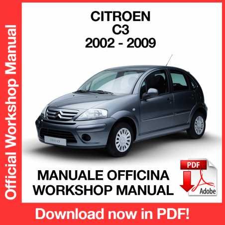 WORKSHOP MANUAL SERVICE REPAIR CITROEN C3 (2002-2009) (EN)