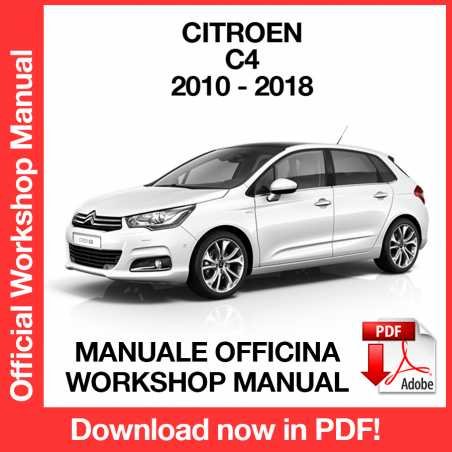 WORKSHOP MANUAL SERVICE REPAIR CITROEN C4 (2010-2018) (EN)