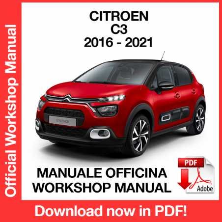 WORKSHOP MANUAL SERVICE REPAIR CITROEN C3 (2016-2021) (EN)