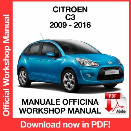 WORKSHOP MANUAL SERVICE REPAIR CITROEN C3 (2009-2016) (EN)