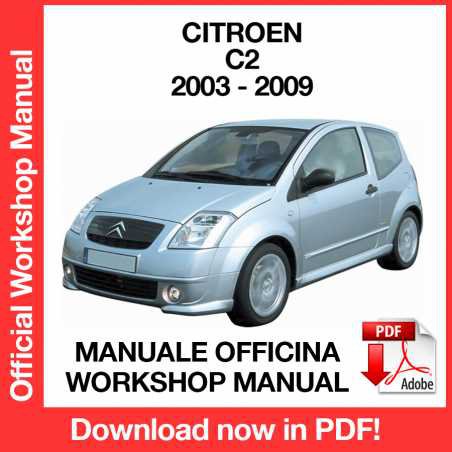 WORKSHOP MANUAL SERVICE REPAIR CITROEN C2 (2003-2009) (EN)