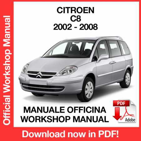 WORKSHOP MANUAL SERVICE REPAIR CITROEN C8 (2002-2008) (EN)