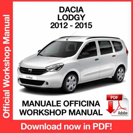 WORKSHOP MANUAL SERVICE REPAIR DACIA LODGY (2012-2015) (EN)