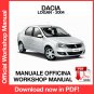 WORKSHOP MANUAL SERVICE REPAIR SERVICE REPAIR DACIA LOGAN (2004) (EN)