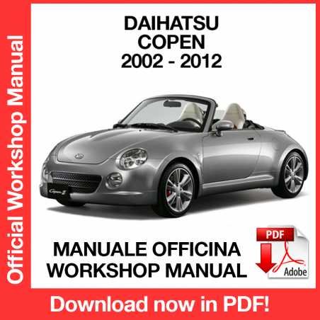 WORKSHOP MANUAL SERVICE REPAIR DAIHATSU COPEN (2002-2012) (EN)