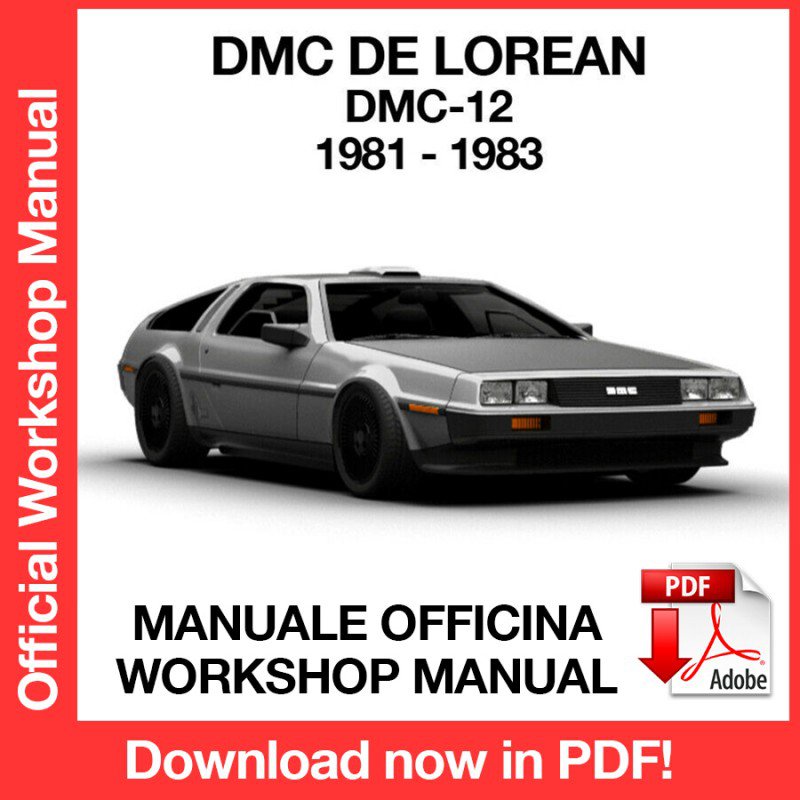 WORKSHOP MANUAL SERVICE REPAIR SERVICE REPAIR DMC DE LOREAN DMC-12 (1981-1983) (EN)