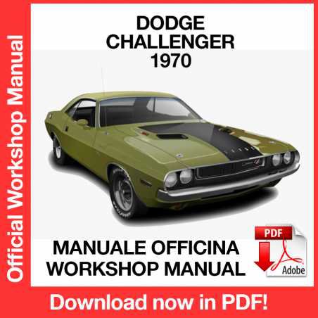 WORKSHOP MANUAL SERVICE REPAIR DODGE CHALLENGER (1970) (EN)