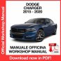 WORKSHOP MANUAL SERVICE REPAIR DODGE CHARGER (2015-2020) (EN)