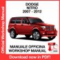 WORKSHOP MANUAL SERVICE REPAIR DODGE NITRO (2007-2013) (EN)