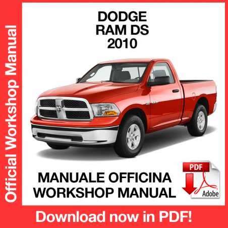 WORKSHOP MANUAL SERVICE REPAIR DODGE RAM 1500 2500 DS (2010) (EN)