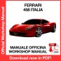 WORKSHOP MANUAL SERVICE REPAIR SERVICE REPAIR FERRARI 458 ENLIA (2009-2015) (EN)