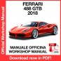 WORKSHOP MANUAL SERVICE REPAIR SERVICE REPAIR FERRARI 488 GTB (EN)