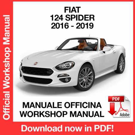 WORKSHOP MANUAL SERVICE REPAIR FIAT 124 SPIDER (2016-2019) (EN)