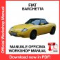 WORKSHOP MANUAL SERVICE REPAIR SERVICE REPAIR FIAT BARCHETTA (EN)