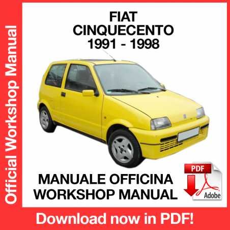 WORKSHOP MANUAL SERVICE REPAIR FIAT CINQUECENTO (1991-1998) (EN)