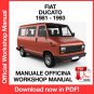 WORKSHOP MANUAL SERVICE REPAIR FIAT DUCATO (1981-1993) (EN)