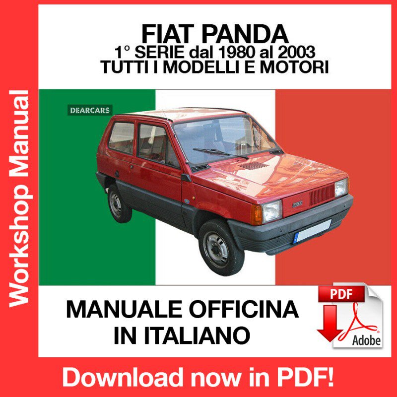 WORKSHOP MANUAL SERVICE REPAIR SERVICE REPAIR FIAT PANDA 1 (1980-2003) (EN)