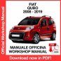 WORKSHOP MANUAL SERVICE REPAIR FIAT QUBO (2008-2019) (EN)