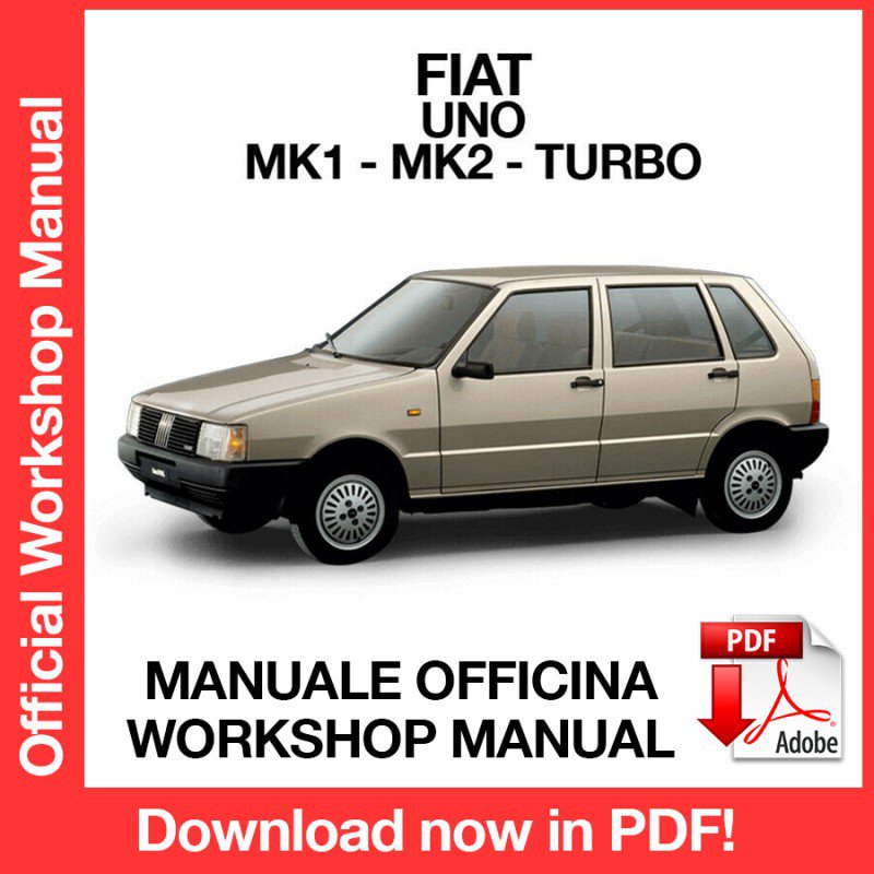 WORKSHOP MANUAL SERVICE REPAIR FIAT UNO (MK1 - MK2 - TURBO) (EN)