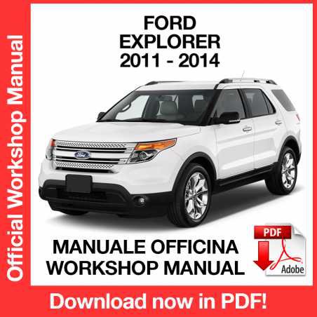 WORKSHOP MANUAL SERVICE REPAIR FORD EXPLORER (2011-2014) (EN)