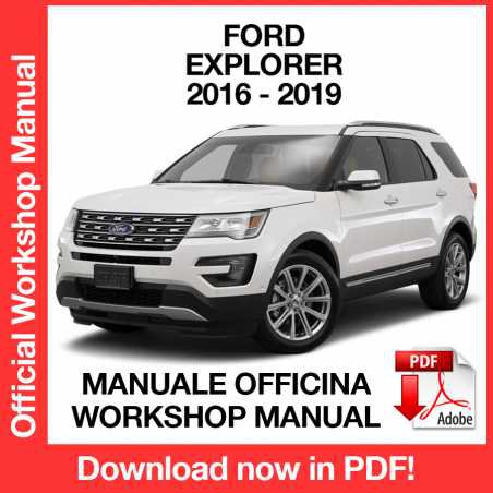 WORKSHOP MANUAL SERVICE REPAIR FORD EXPLORER (2016-2019) (EN)