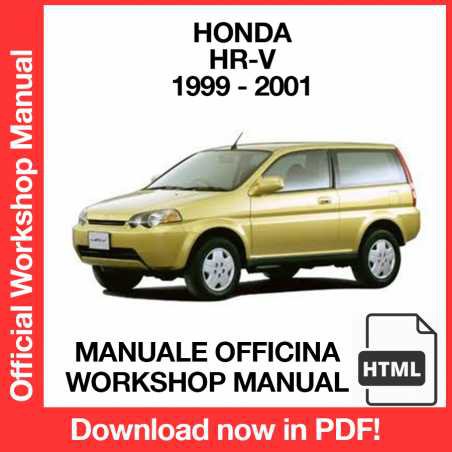 WORKSHOP MANUAL SERVICE REPAIR HONDA H-RV HRV (1999-2001) (EN)