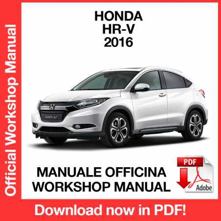 WORKSHOP MANUAL SERVICE REPAIR HONDA HR-V (2016) (EN)