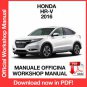 WORKSHOP MANUAL SERVICE REPAIR HONDA HR-V (2016) (EN)