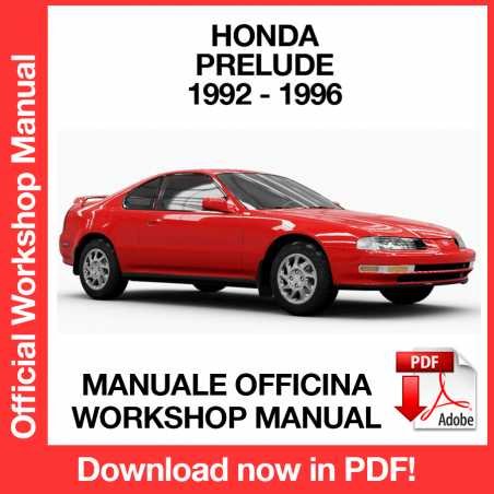 WORKSHOP MANUAL SERVICE REPAIR HONDA PRELUDE (1992-1996) (EN)