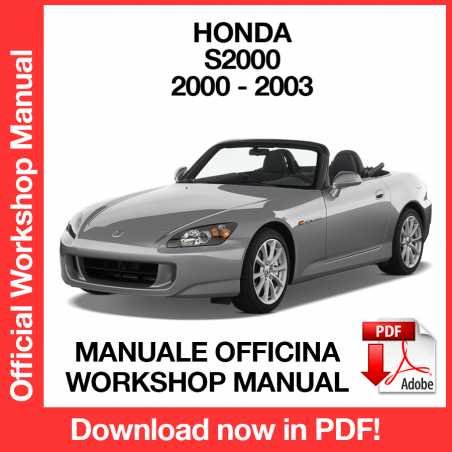 WORKSHOP MANUAL SERVICE REPAIR HONDA S2000 (2000-2003) (EN)