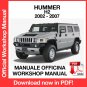 WORKSHOP MANUAL SERVICE REPAIR HUMMER H2 (2002-2007) (EN)