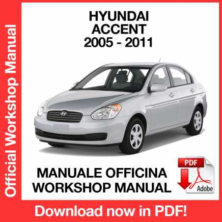 WORKSHOP MANUAL SERVICE REPAIR HYUNDAI ACCENT (2005-2011) (EN)